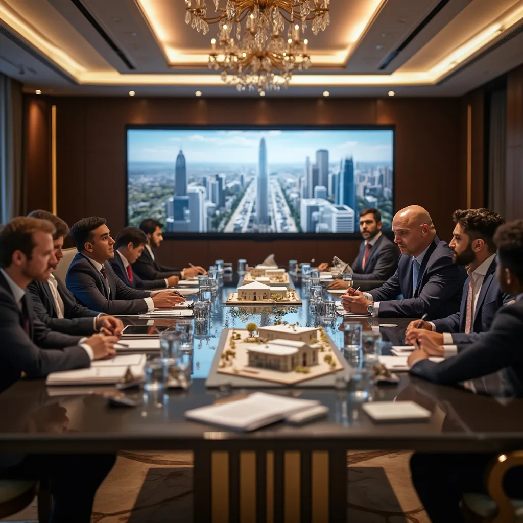 اجتماع استراتيجي لفريق الاستثمار